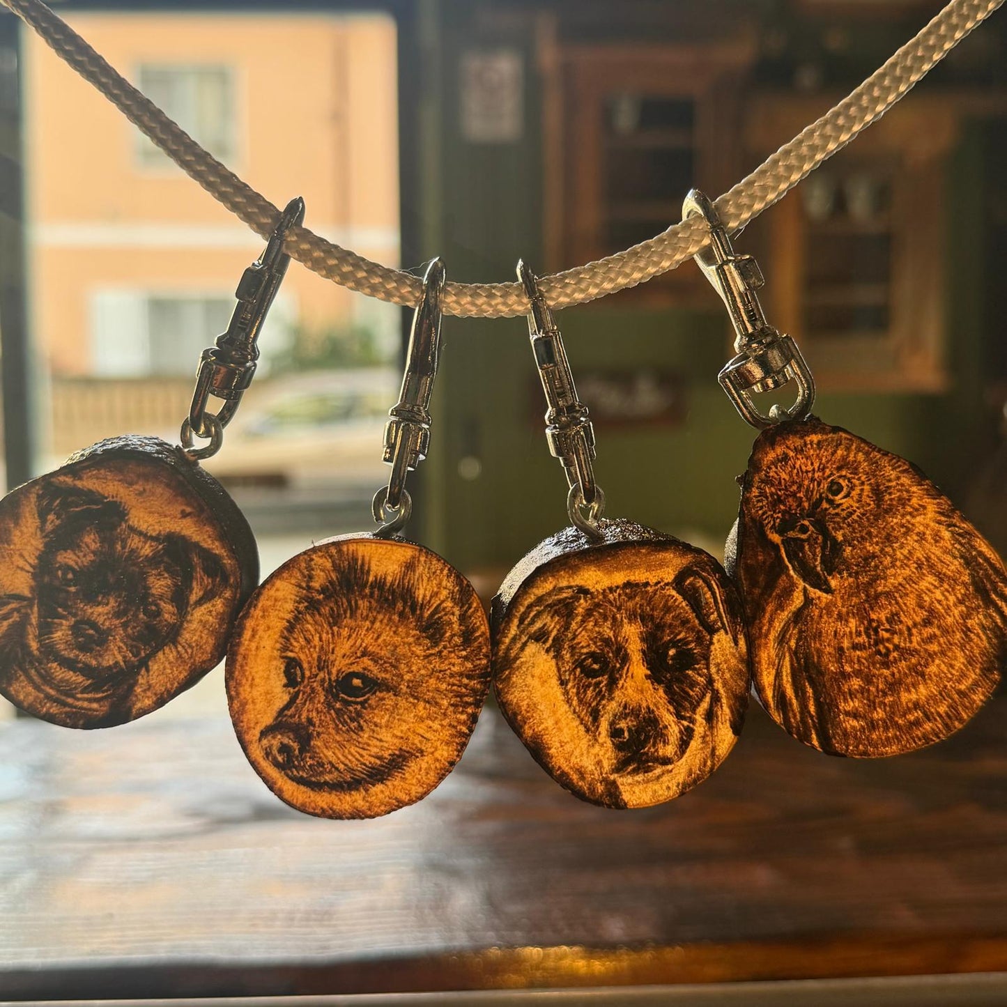 Custom Wood Charm - Custom Family Tattoo